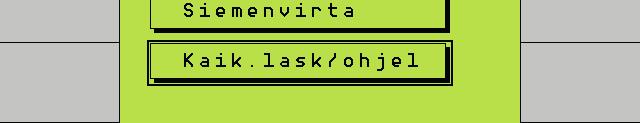 Laskuri / ohjelmisto Diagnoosi 1 1 2 3 4 1. Näyttää Master-keskusyksikön ohjelmistoversion. 2. Object-Pool näyttää näyttötietovarannon version. 3. Täällä näytetään slave-tietokoneen ohjelmistoversio, mikäli niitä on asennettu koneeseen.