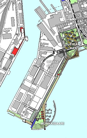 Matkustajasataman laivaliikenne ja satamalle varattava alue tekevät enemmän tilaa vaativan venealan yritystoiminnan sijoittumisen samalle alueelle mahdottomaksi.