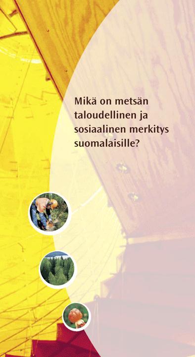 METSÄSÄÄTIÖ RAHOITTAA METSÄALAN SOSIAALISEEN JA TALOUDELLISEEN TUTKIMUKSEEN LIITTYVIÄ HANKKEITA.