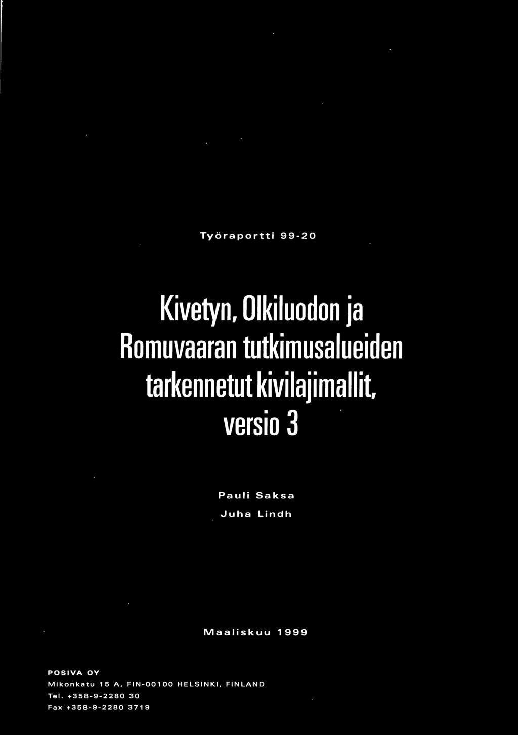 POSIVA OY Mikonkatu 5 A, FIN-