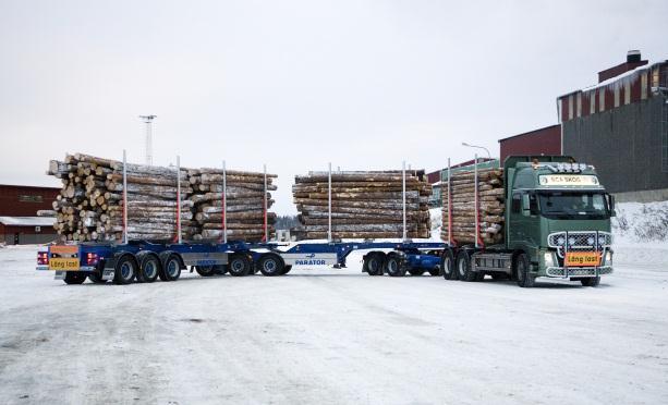 Resurssitehokkaalla autokuljetuksella säästetään kustannuksia ja ympäristöä Kuljetuskapasiteetiltaan nykyistä suuremmat puutavaraautot käyttöön