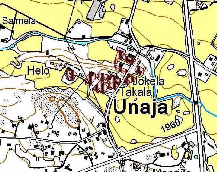 levittäytyivät pelto- ja niittyalueet kylän ympärille siten, että melko suuri osa viljelyalueista sijaitsi nykyisen valtatie 8:n itäpuolella.