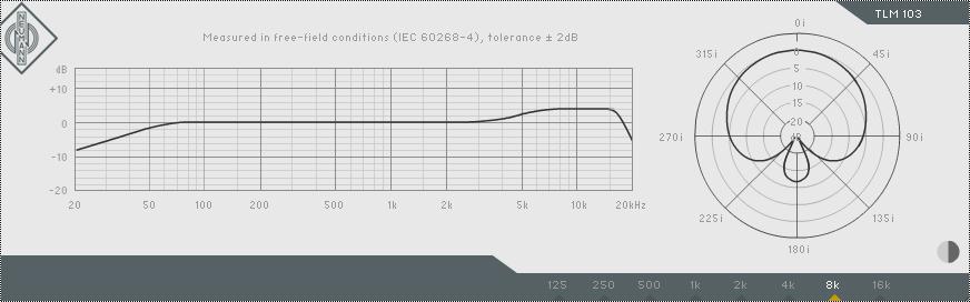 lang=en&id=current_microphones&cid=tlm103_dat a) Neumann TLM103 mikrofoni takakeila syntyy mikrofonin omien tietojen mukaan 8kHz taajuudelle (Kuva 12).