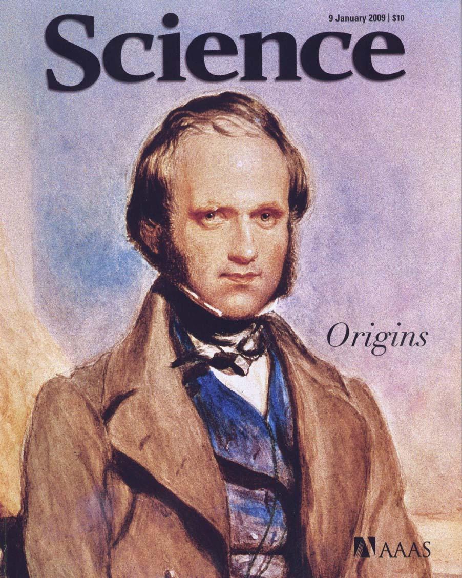 Darwin nuorena Darwinin syntymästä on 201 vuotta ja "Lajien synnystä" 151 vuotta.