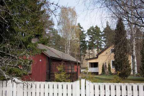rakennuskantaa sisältävä omakotialue.