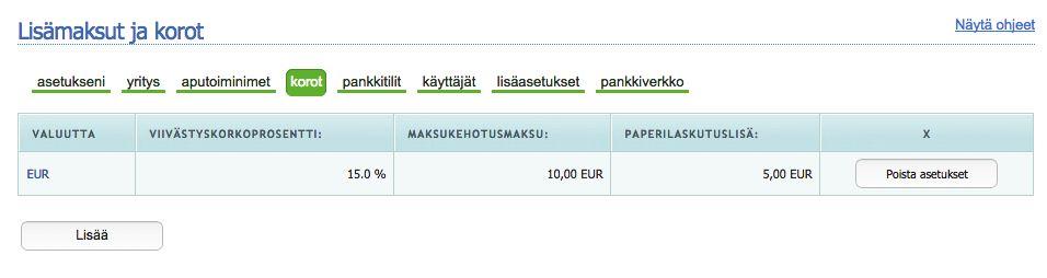 Toiminimen lisääminen Klikkaamalla Lisää voit lisätä uuden toiminimen. Täytä vähintään pakolliset tiedot ja klikkaa Tallenna. Toiminimi tulee tämän jälkeen näkyviin toiminimilistaukseen. 10.4.