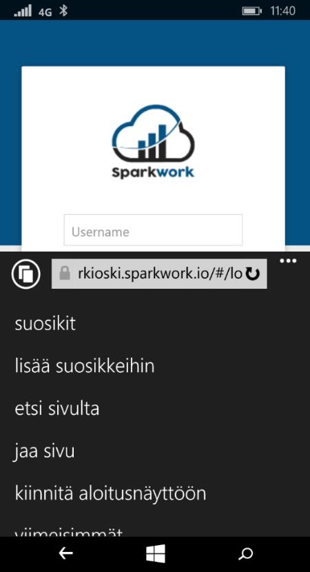 Siirry selaimella osoitteeseen rkioski.sparkwork.