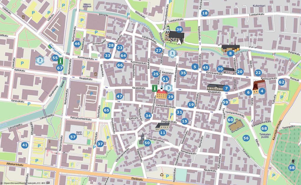 Tammela Vanha Raatihuone Kartoista löytyvät
