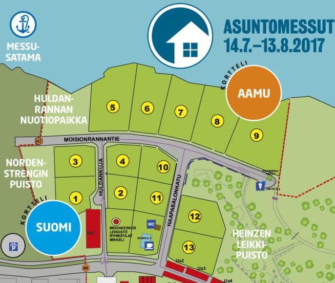 TARKEMMAT ESTEETTÖMYYSTIEDOT KORTTELIT SUOMI JA AAMU (KOHTEET 1 13) 1 Sievitalo Tunturikoivu 140 Kulkureitti kadulta on asfaltoitu ja kivetty ja se on tasainen.