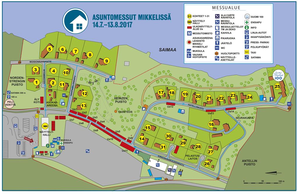 ESTEETTÖMYYS MIKKELIN ASUNTOMESSUILLA Tämä esteettömyysopas on toteutettu Mikkelin Asuntomessujen tilauksesta.
