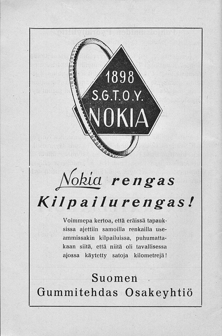 Nokia rengas Kilpailurengas!