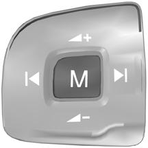 Ohjauspyörän tilanäppäin E87661 1 2 Puheohjausnäppäin Tilanäppäin Voit hyväksyä saapuvat puhelut painamalla näppäintä MODE kerran ja lopettaa painamalla sitä kahdesti.