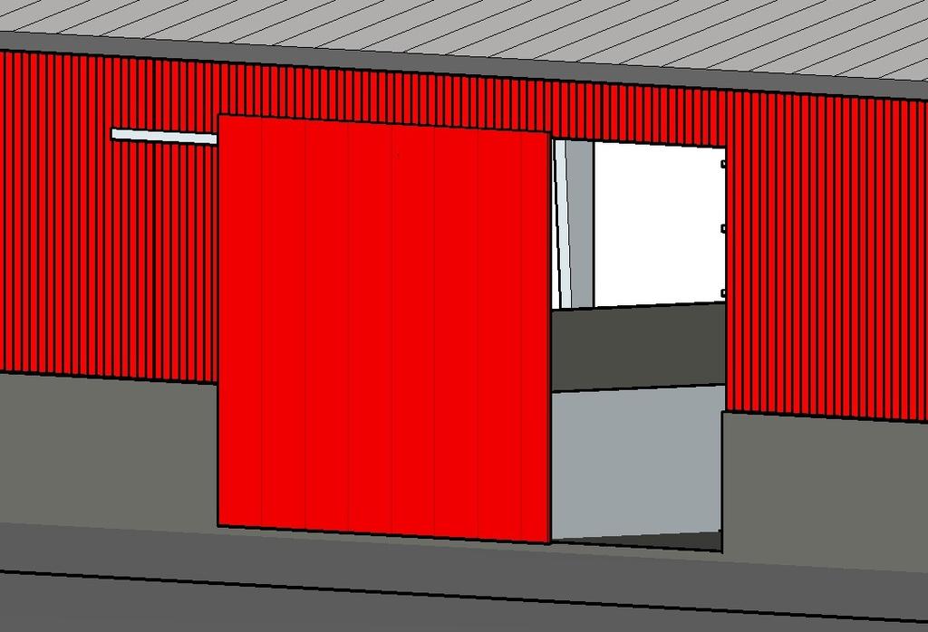 32 4.5.2 Liukuoven mallintaminen Liukuoven mallintaminen aloitetaan tekemällä oviaukko seinään aukkotyökaluilla.