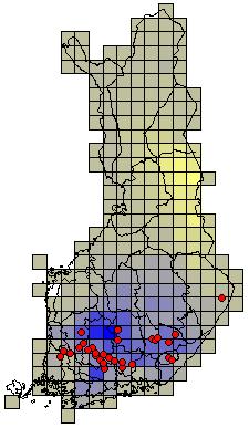 Paikkatiedon louhinta Esimerkki: järvinimien komponenttianalyysi 1492 yleisintä vedenkokoumannimeä Aluejako