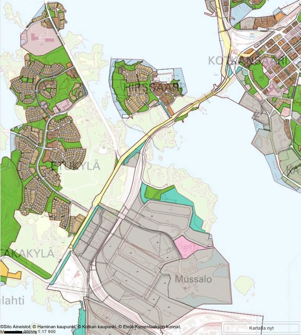 Asemakaava Hankealueella on sekä asemakaavoitettuja että kaavoittamattomia alueita.