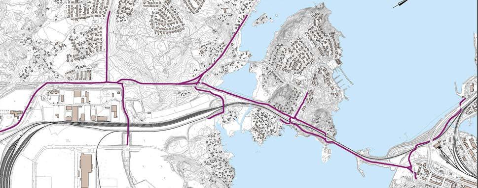 2.5.3. Jalankulku ja pyöräily Merituulentien varrella kulkee erillinen jalankulku- ja pyöräilyväylä koko suunnittelualueella.