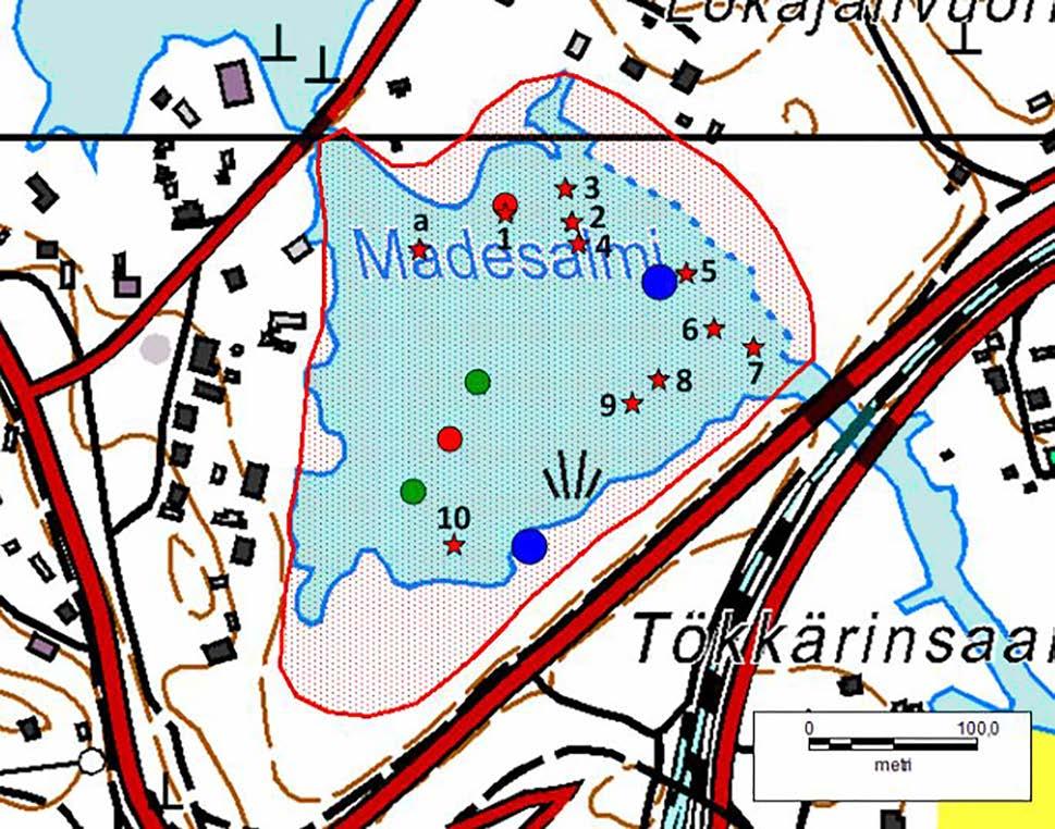 Madesalmi Madesalmi on suunnittelualueen luontoarvoiltaan merkittävin kohde. Hyvin matalavetisen salmen reunoilla kasvaa ruovikkoa ja kapeaosmankäämiä.