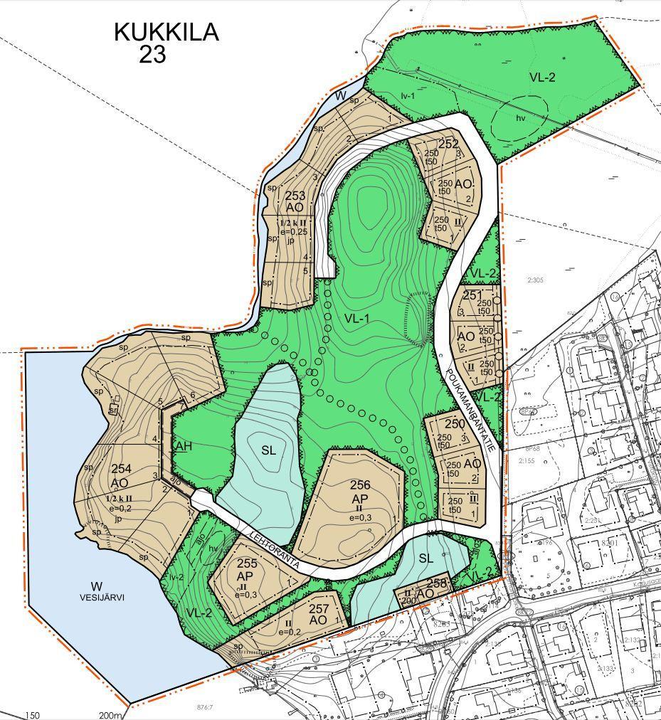 RAIKKOSEN ASEMAKAAVA-ALUEEN KUNNALLISTEKNIIKAN YLEISSUUNNITELMA 3 Kuva 2. Kaavakartta (päivätty 7.10.2014), jossa on huomioitu asemakaavan luonnosvaiheen palaute ja täydentyneet selvitykset.