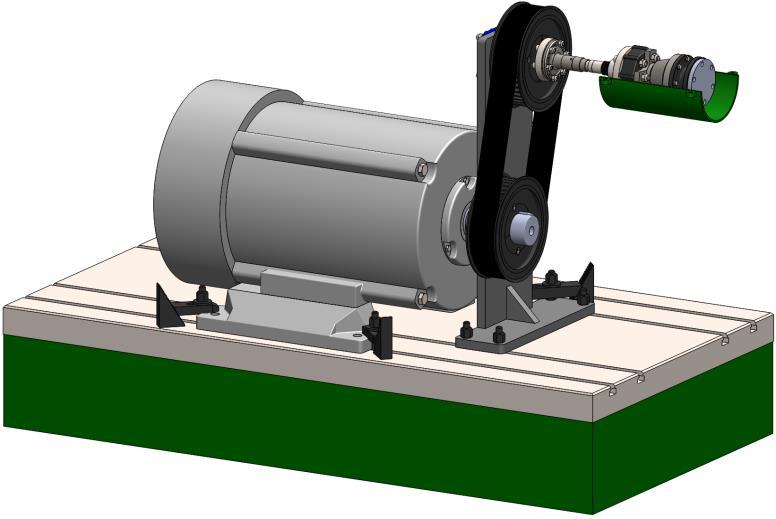 26 6.3 Testauskokoonpano Testauskokoonpano ja sen komponentit suunniteltiin kokonaan SolidWorkssuunnitteluohjelmalla.