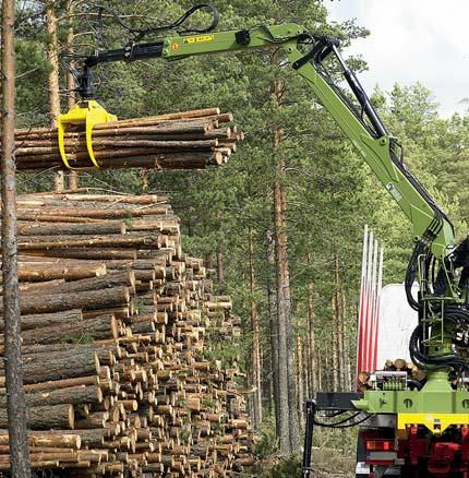 Hiab Loglift S FS FST Tehokkaalla tuplakäännöllä varustetut Hiab Loglift S ja ST ovat oikea valinta, kun puuta kuormataan paljon ja nosturi joutuu jatkuvaan rasitukseen.