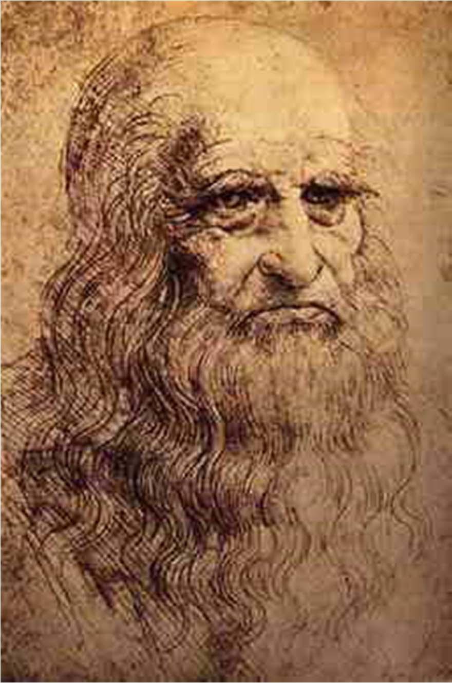 Leonardo Da Vinci (1452-1519) Synyi Ialiassa Firenzen lähisöllä Keksijä, aieilija, iedemies Asui Milanon heruan palvelukseen 1482 Veisoksia ja