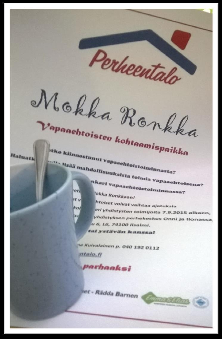 29 Iisalmen pakolaistoimiston työntekijöitä sekä Perheentalo yhteistyössä olevien yhdistysten hallitusten jäseniä sekä työntekijät. 19.1. Yhteinen Sydän kirpputoritoiminta, suunnittelu 7 osallistujaa 16.