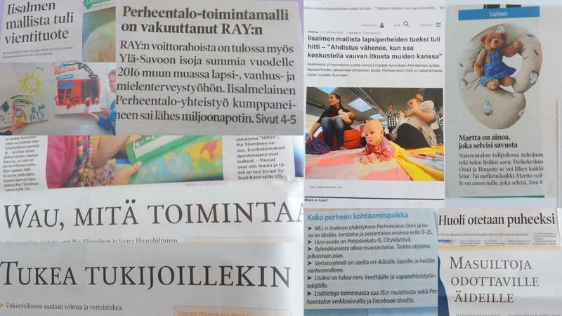 35 8 VIESTINTÄ JA MARKKINOINTI Perheentalo yhteistyön toiminnoista, tapahtumista ja yhteistyöstä on tiedotettu paikallislehdissä (Iisalmen Sanomat, Töllötin), perhe- ja lastenneuvolassa, koulujen