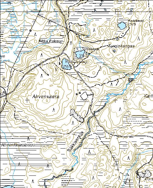 206 Kohdetyyppi: 9 Valmistuspaikat/työpaikat Copyright: Metsähallitus 2008