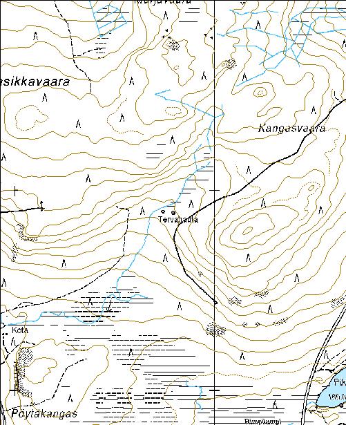 170 Kohdetyyppi: 9 Valmistuspaikat/työpaikat Copyright: Metsähallitus 2008