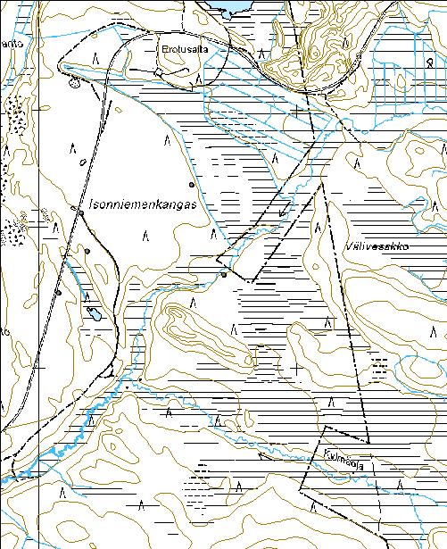 176 Kohdetyyppi: 9 Valmistuspaikat/työpaikat Copyright: Metsähallitus 2008