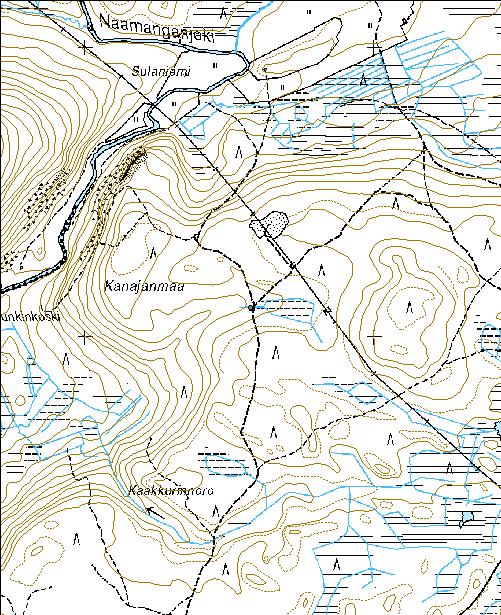 185 Kohdetyyppi: 9 Valmistuspaikat/työpaikat Copyright: Metsähallitus 2008