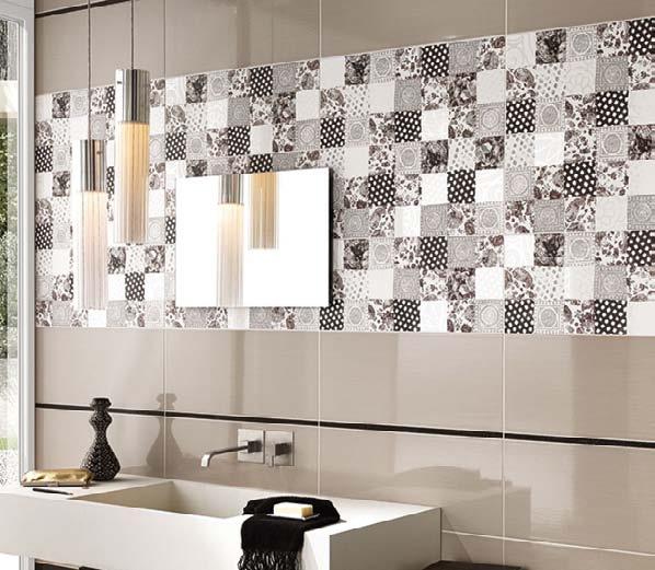 Metal Mosaico Inciso White/Nut Brown Mosaico 3D