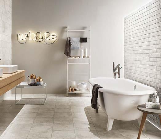 Brick Ghiaccio Materia 4 Grigio 15x15 cm matt. Grigio 15x30 cm matt. Grigio 60x60 cm matt.
