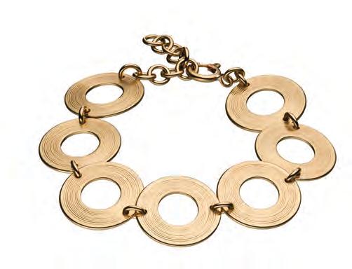 Bracelet kirkas pronssi / bright bronze 17/21 cm säädettävä pituus /