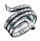 5 (18 mm) 111 Water Signs The ring s wide setting is adorned with ridges and repeated zig-zag patterns.