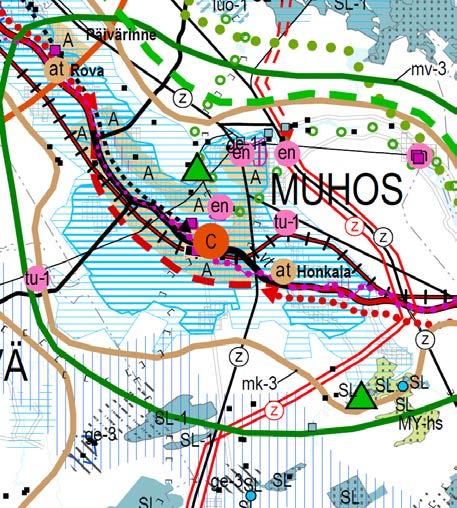 1. SUUNNITTELUALUE Asemakaavamuutoksen kohteena oleva alue sijaitsee Muhoksen kirkonkylässä rautatien eteläpuolella.