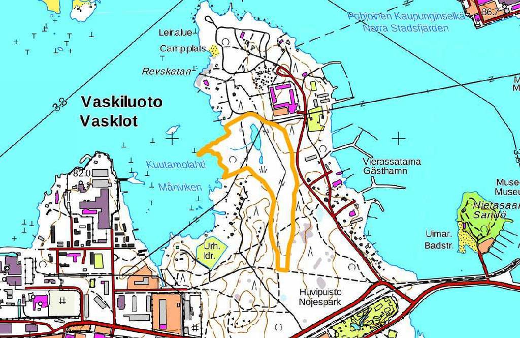 Vaskiluodon kosteikko Pinta-ala: 10,8 ha Omistaja: Vaasan kaupunki Kaavatilanne: Vaasan yleiskaavassa 2030 alue on virkistysaluetta (V).