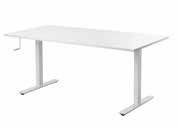 PE518142 SKARSTA- säädettävä työpöytä 199,- Pöydän korkeutta on helppo säätää kammen avulla (70 120 cm) istuma- tai seisomatyöskentelyyn