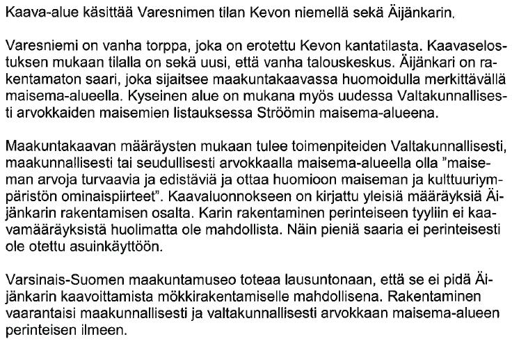 Nosto Consulting Oy 5 / 5 Varsinais-Suomen maakuntamuseon lausunto (2.12.