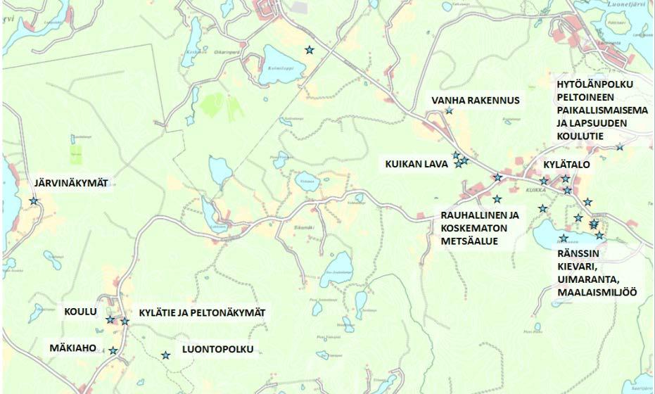 15 Vetovoimatekijöiksi esitettyjä asioita: - Väljyys ja suuret tontit - Tilaa yritystoiminnalle asumisen ohessa - Kaupungin läheisyys - Koulu (edellyttää Nyrölän koulun turvaamista) - Tikkakosken