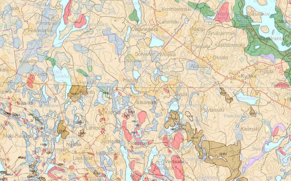 18 Kyläkyselyssä saatiin tietoa arvokkaiksi koetuista alueista, kyläteistä, peltonäkymistä rakennuksista ja luontoalueista.