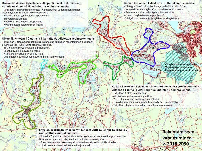 30 kennuspaikkoja myydä ollenkaan vaikka sijainti olisi hyvä. Keskusteltiin maan myyntihinnoista. Arvioitiin, että rakennuspaikkojen myyntiä hidastaa verraten korkeat pyyntihinnat.