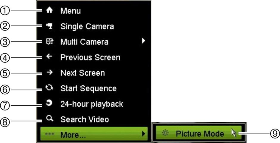 Kappale 5: Live-näkymä Videolähtö Tallennin tarkistaa käytetyt monitorilähdöt automaattisesti käynnistyksen yhteydessä. Jos HDMI-monitori on käytössä, siitä tulee päälähtö.