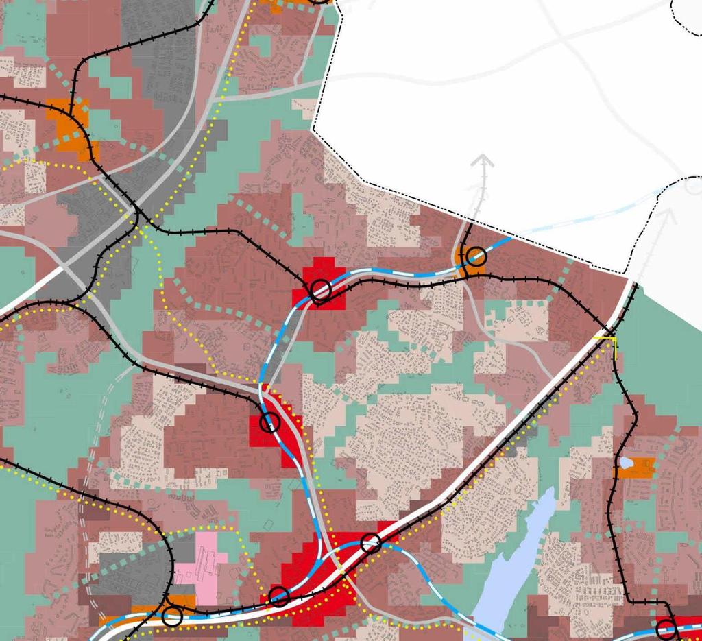 Liike- ja palvelukeskusta C1 Kantakaupunki C2 Lähikeskusta C3 Asuntovaltainen alue A1