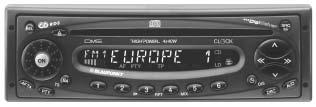 Käyttöohje Radio / CD 1 PORTUGUÊS