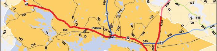 Kantatietasoisia maanteitä Paltamossa ovat kantatie 78 (Puolangantie, KVL 640 730 ajon.