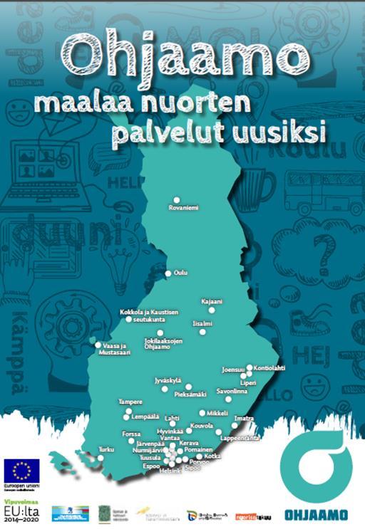 Ohjaamot keväällä 2016 Ohjaamoja ympäri Suomea yli 30, toimivat noin sadan kunnan alueella Erilaisia alueita, erilaisia Ohjaamoja, erilaisia painotuksia Osa ESR-rahoituksella, osa ilman