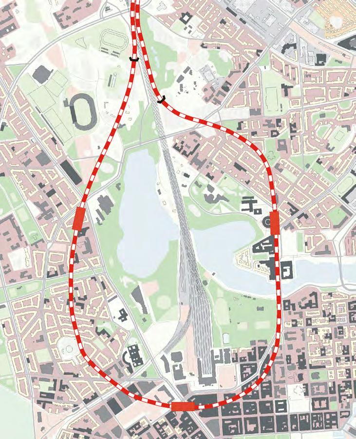 tellään jatkosuunnittelun yhteydessä tehtävillä rakennusten perustustapojen kartoituksella ja runkoäänimelun laskelmilla.