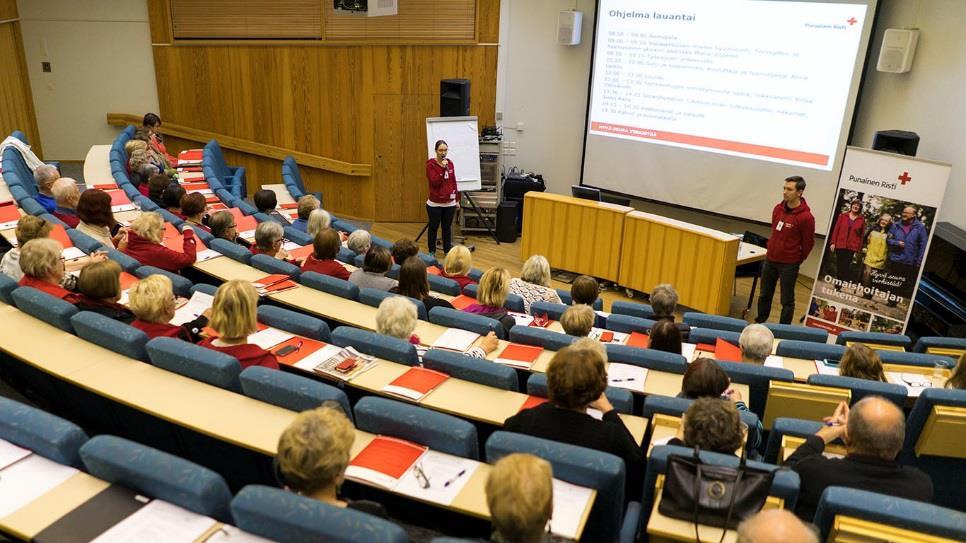 4.9. Omaishoitajien tukitoiminta Raha-automaattiyhdistyksen rahoittama omaishoitajien tukitoiminta on Punaisen Ristin valtakunnallinen toimintamuoto, jota toteutetaan 7 piirissä.