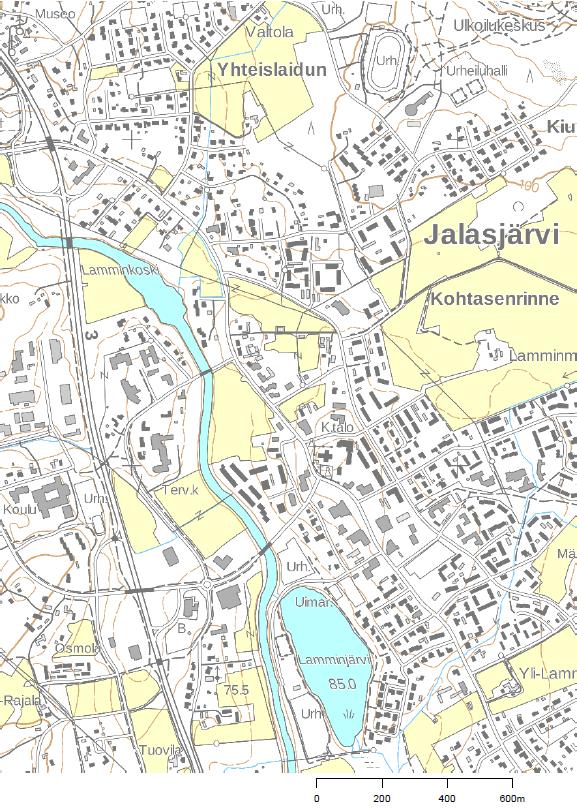 kaupungin kaupunginosaa 19 Jalasjärvi.